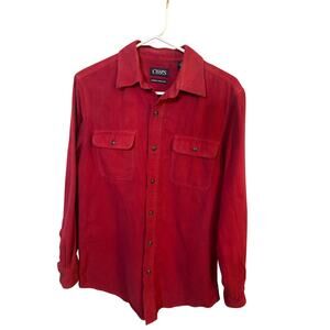 Chaps Chamois workshirt heavy duty mens small in Chaps Red